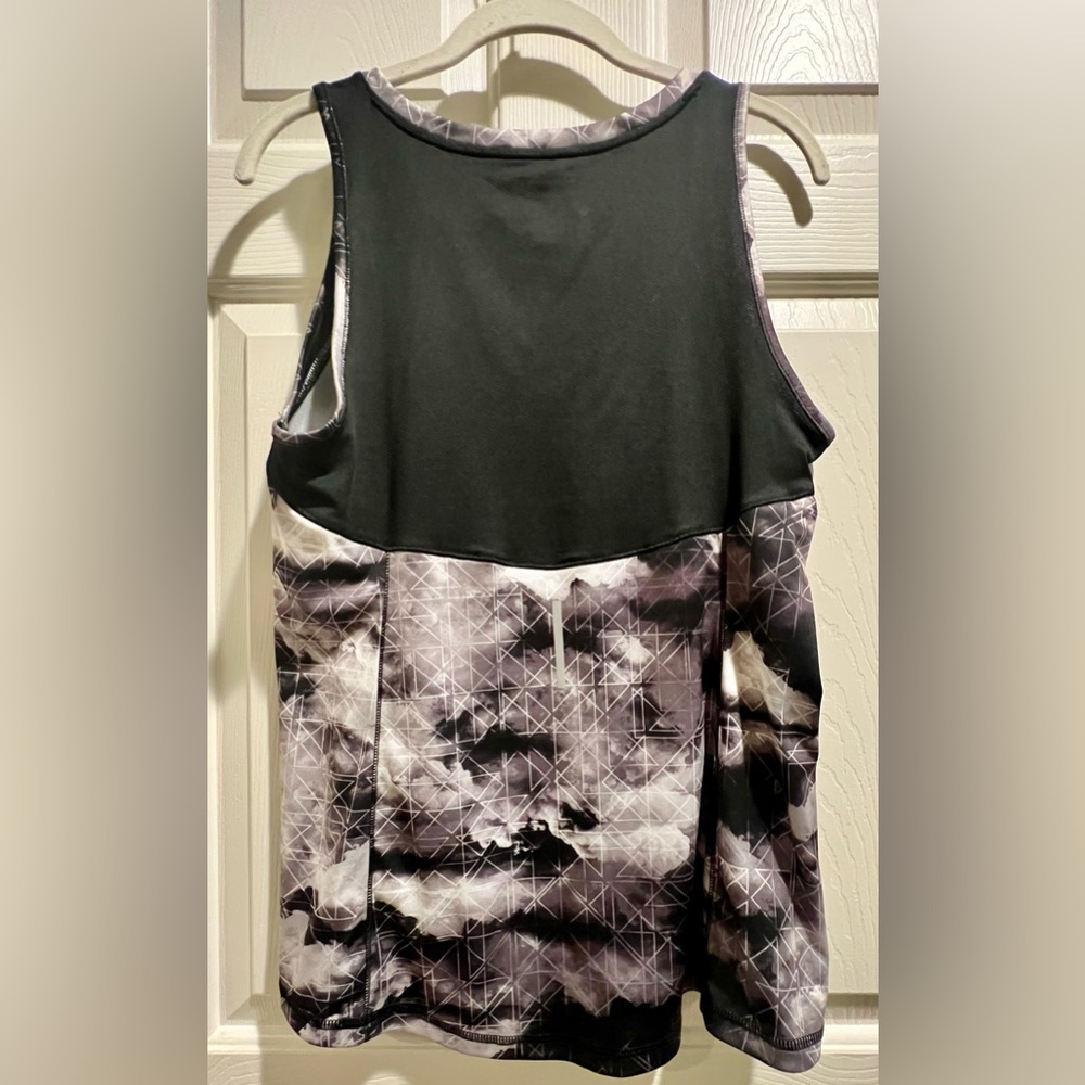 Tek Gear black dry tek gray white black active workout tank top - large - Picture 5 of 7
